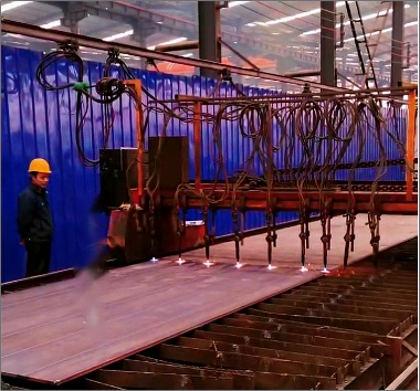 甘肃康乐钢结构车间数控等离子切割机